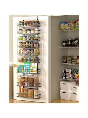 Over Door Pantry Organizer 9 Tier Spice Rack Storage for Kitchen Bathroom